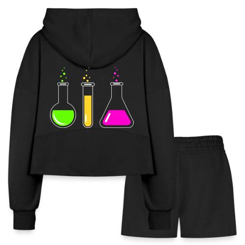 Colorful Chemistry - Women’s Cropped Hoodie & Jogger Short Set
