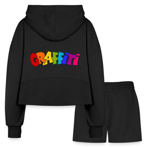 Graffiti - Women’s Cropped Hoodie & Jogger Short Set