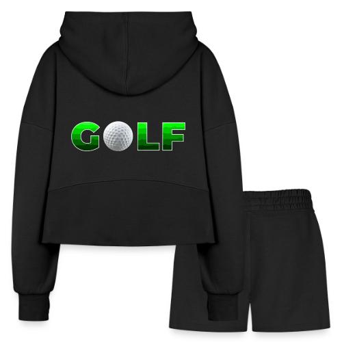 Golf Precision Wordmark - Women’s Cropped Hoodie & Jogger Short Set