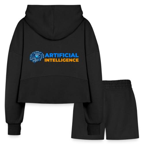AI: Mind of the Machine - Women’s Cropped Hoodie & Jogger Short Set