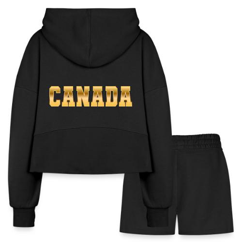 Canada - Women’s Cropped Hoodie & Jogger Short Set