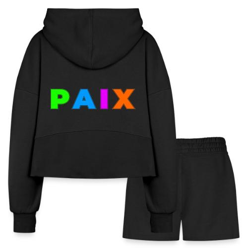 Peace in Colour - Women’s Cropped Hoodie & Jogger Short Set