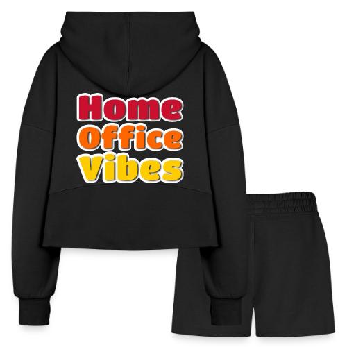 Home Office Vibes Remote Work Design - Women’s Cropped Hoodie & Jogger Short Set