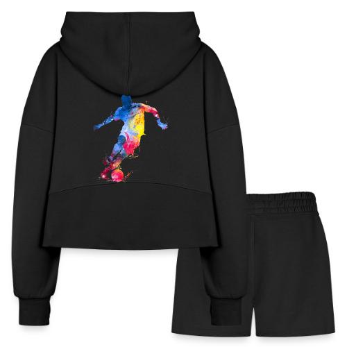 Soccer: Splash Kick - Women’s Cropped Hoodie & Jogger Short Set