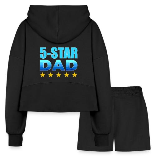 Five Stars Dad - Women’s Cropped Hoodie & Jogger Short Set