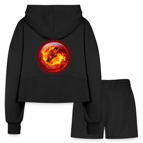 Dragon Blaze - Women’s Cropped Hoodie & Jogger Short Set