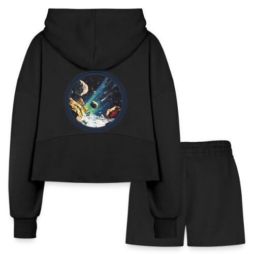 Celestial Collision - Women’s Cropped Hoodie & Jogger Short Set