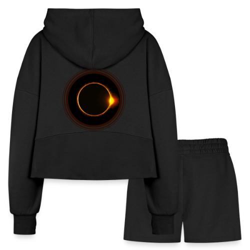 Solar Eclipse - Women’s Cropped Hoodie & Jogger Short Set