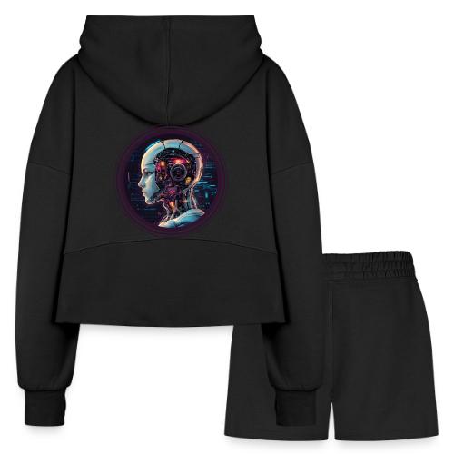 Artificial Intelligence (AI): The Future Circuit - Women’s Cropped Hoodie & Jogger Short Set