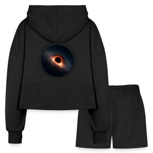 Black Hole Mystery - Women’s Cropped Hoodie & Jogger Short Set