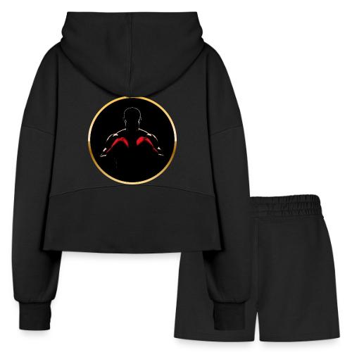 Boxing: Gold Core Muscle - Women’s Cropped Hoodie & Jogger Short Set