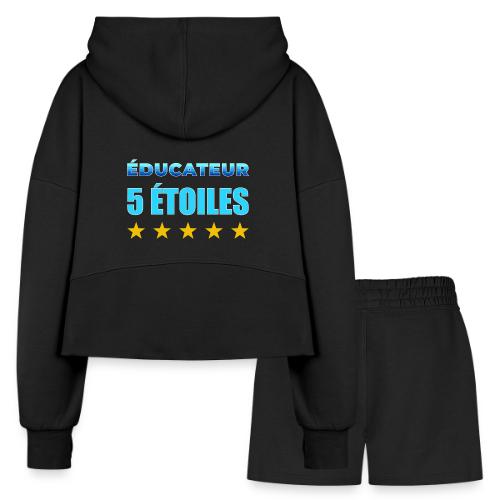 Éducateur 5 Étoiles - Women’s Cropped Hoodie & Jogger Short Set