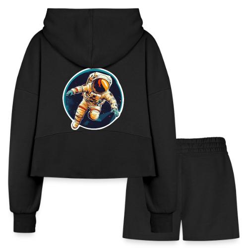 Astronaut: Dream, explore, discover! - Women’s Cropped Hoodie & Jogger Short Set