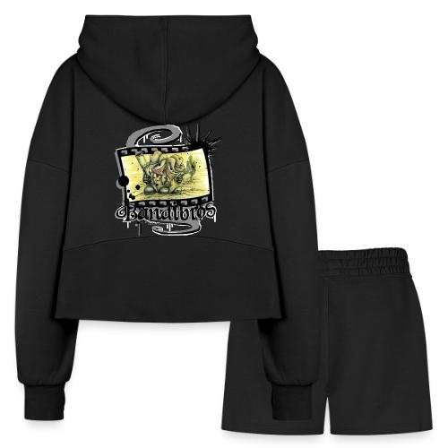 Bandibros II - Women’s Cropped Hoodie & Jogger Short Set