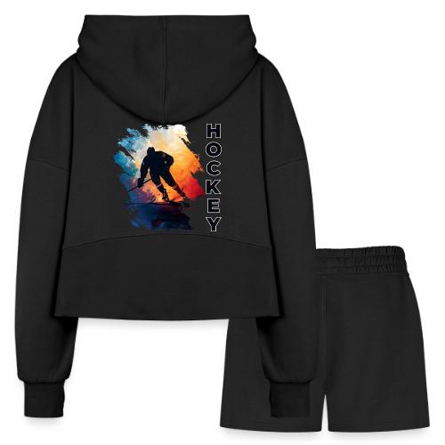 Hockey Moves - Women’s Cropped Hoodie & Jogger Short Set