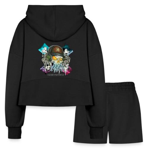 cthulhic Freakhead - Women’s Cropped Hoodie & Jogger Short Set