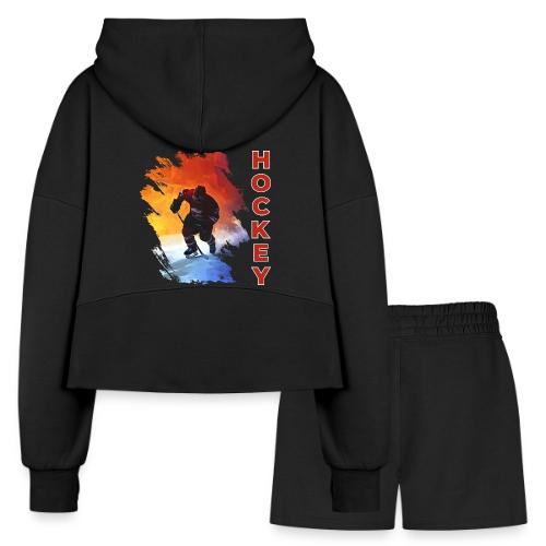 Hockey Energy - Women’s Cropped Hoodie & Jogger Short Set