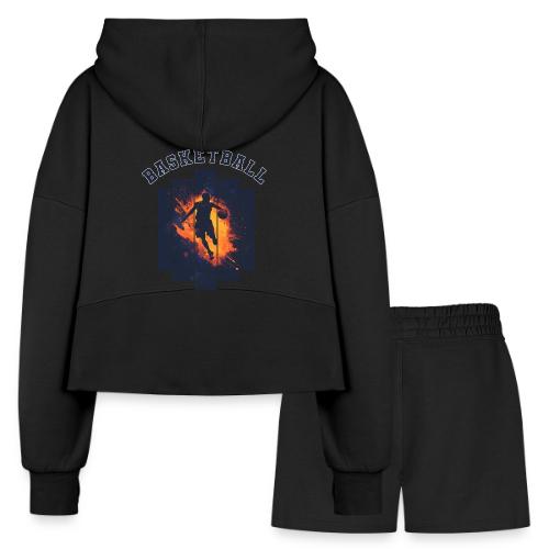 Basketball Power - Women’s Cropped Hoodie & Jogger Short Set