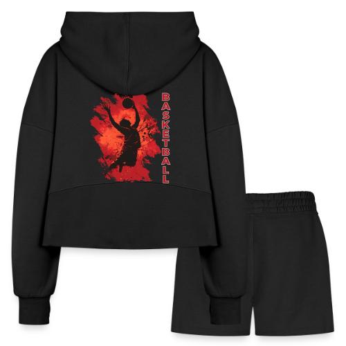 Basketball Soul - Women’s Cropped Hoodie & Jogger Short Set