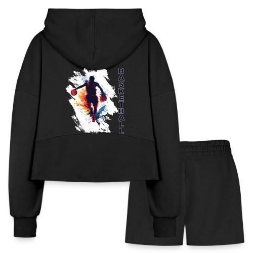 Basketball Hustle - Women’s Cropped Hoodie & Jogger Short Set