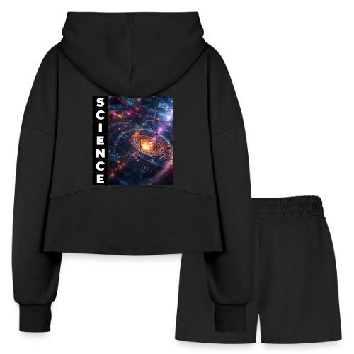 Science Spiral - Women’s Cropped Hoodie & Jogger Short Set