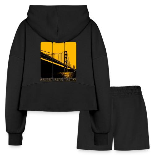 Golden Gate Bold Icon - Women’s Cropped Hoodie & Jogger Short Set
