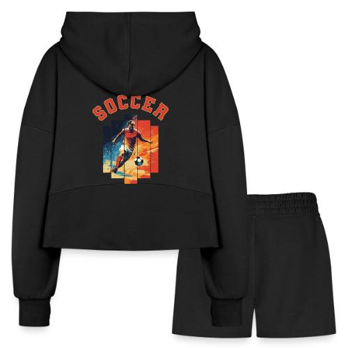 Soccer Spirit - Women’s Cropped Hoodie & Jogger Short Set