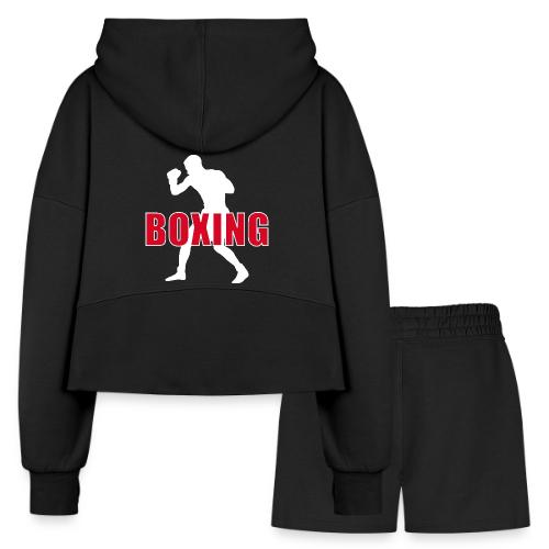 Boxing Force - Women’s Cropped Hoodie & Jogger Short Set