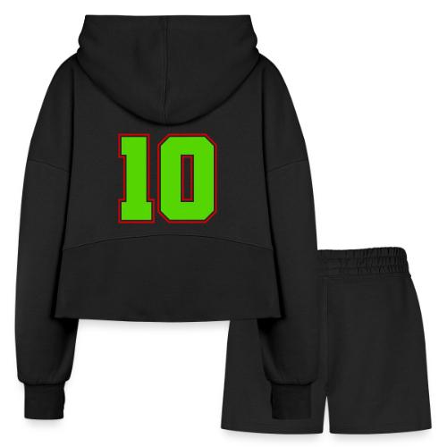 The Magic Number 10 - Women’s Cropped Hoodie & Jogger Short Set