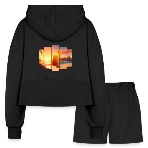Squeeze the Day - Women’s Cropped Hoodie & Jogger Short Set