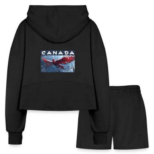 Canada Rising - Women’s Cropped Hoodie & Jogger Short Set