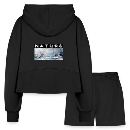 Nature: Winter Embrace - Women’s Cropped Hoodie & Jogger Short Set