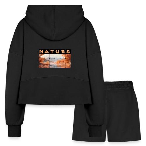 Nature: Autumn Glow - Women’s Cropped Hoodie & Jogger Short Set