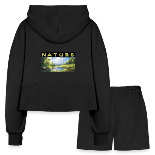 Nature: Springtime Serenity - Women’s Cropped Hoodie & Jogger Short Set
