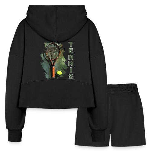 Tennis Precision Strike - Women’s Cropped Hoodie & Jogger Short Set