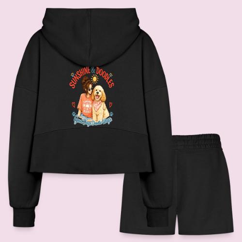 Sunshine & Doodles – Good Days, Doodle Ways - Women’s Cropped Hoodie & Jogger Short Set
