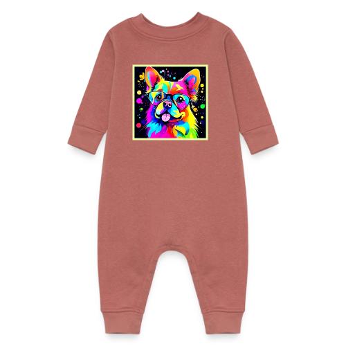 Vivid Canine Vibes Design - Baby Fleece One Piece