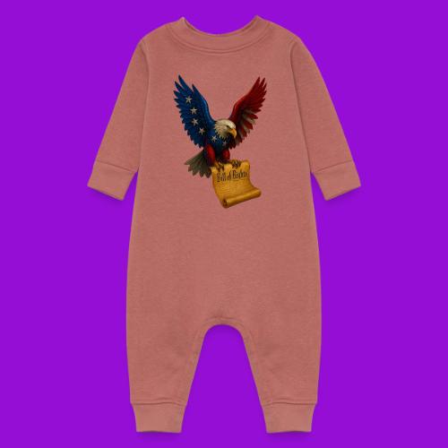 Bill of Rights Bald Eagle - Baby Fleece One Piece
