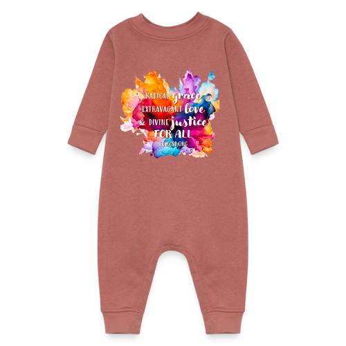 Grace Love Justice Color Splash - Baby Fleece One Piece