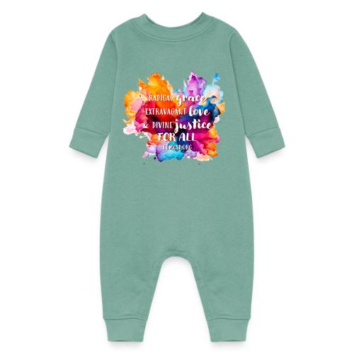 Grace Love Justice Color Splash - Baby Fleece One Piece