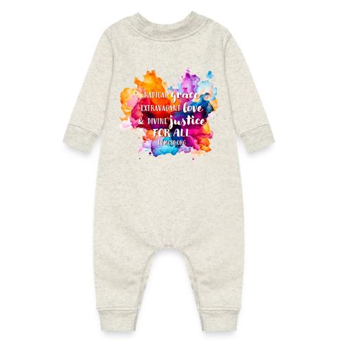 Grace Love Justice Color Splash - Baby Fleece One Piece