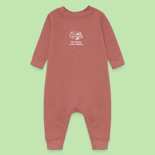 book lover t-shirt, book day shirt, my book is my - Baby Fleece One Piece