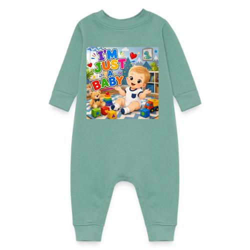 I'm Just A Baby -Boy-W - Baby Fleece One Piece