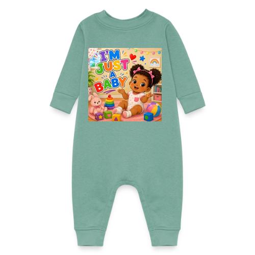 I'm Just A Baby -Girl-B - Baby Fleece One Piece