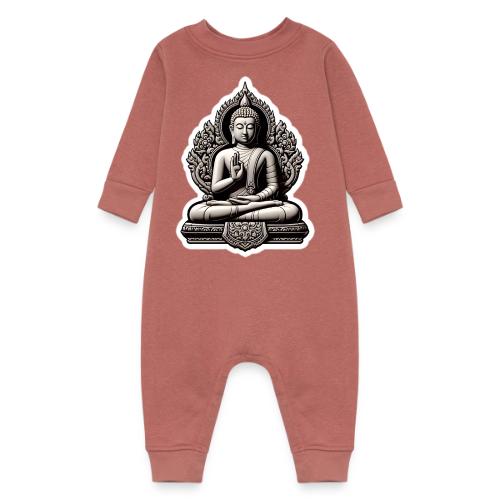 The Buddha Displaying Hand Mudra - Baby Fleece One Piece