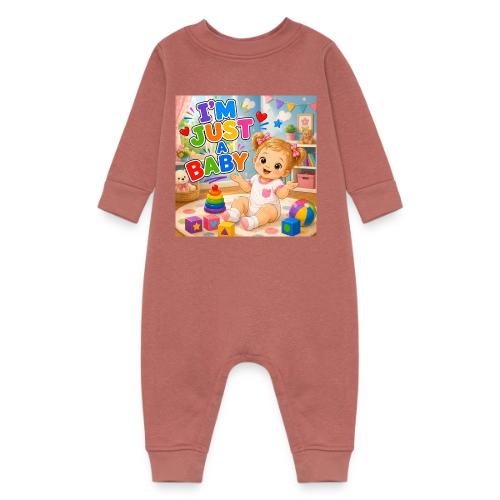 I'm Just A Baby -Girl-W - Baby Fleece One Piece