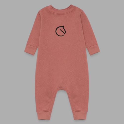 embroidered horsey! - Baby Fleece One Piece
