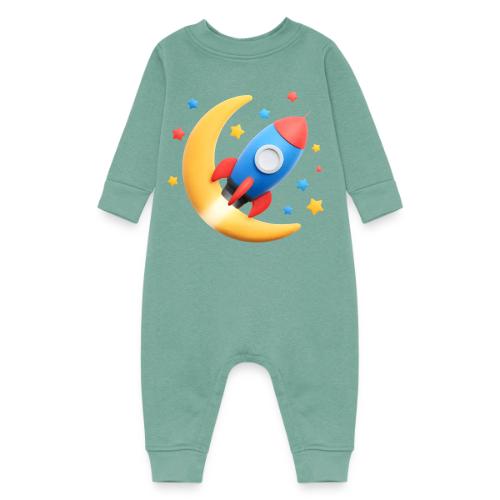 Rocket to the Crescent Moon - Baby Fleece One Piece