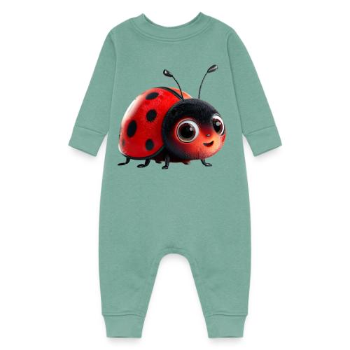 Adorable Cartoon Ladybug with Big Eyes - Baby Fleece One Piece