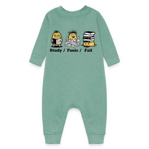 Funny Student Study Panic Fail Back To School - Baby Fleece One Piece